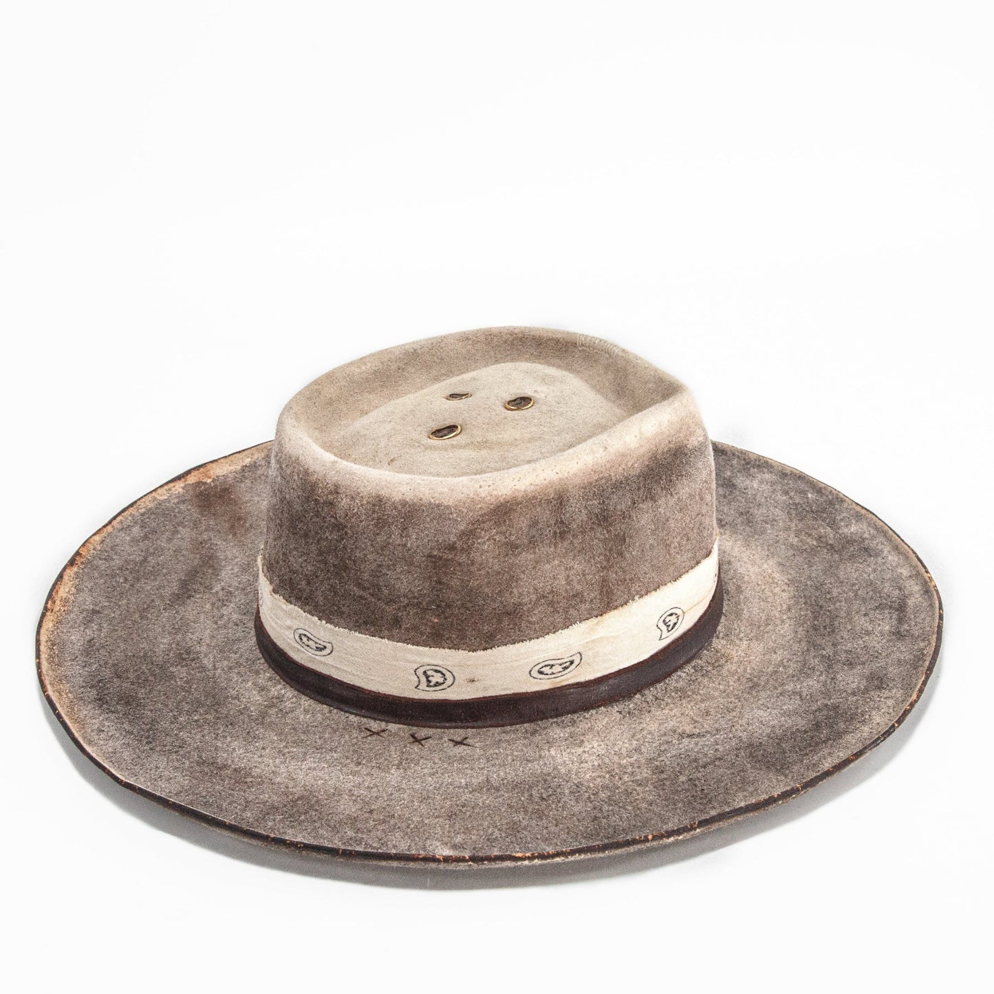 The Espresso Distressed Wide Brim Fur Felt Hat that you can style with dark denim and leather