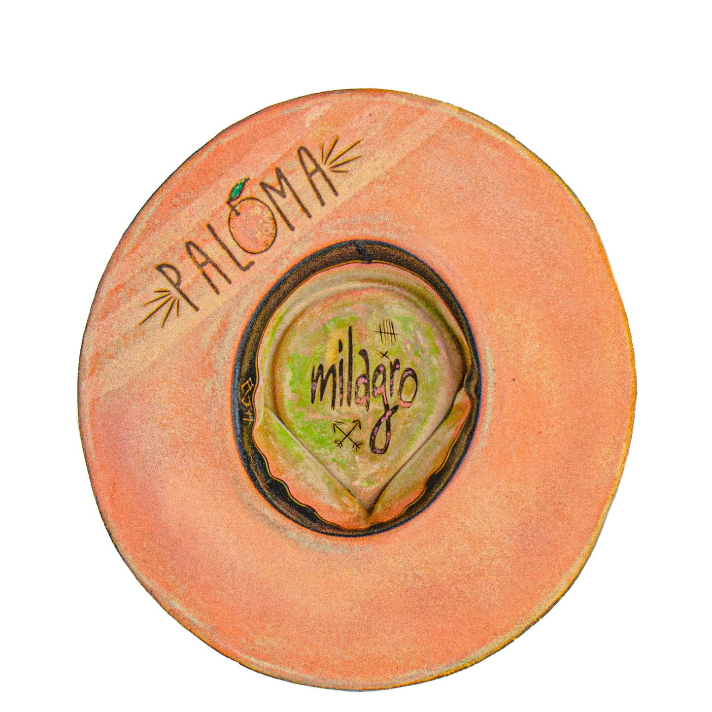 The Paloma Distressed Wide Brim Fur Felt Hat with subtle burned details along brim