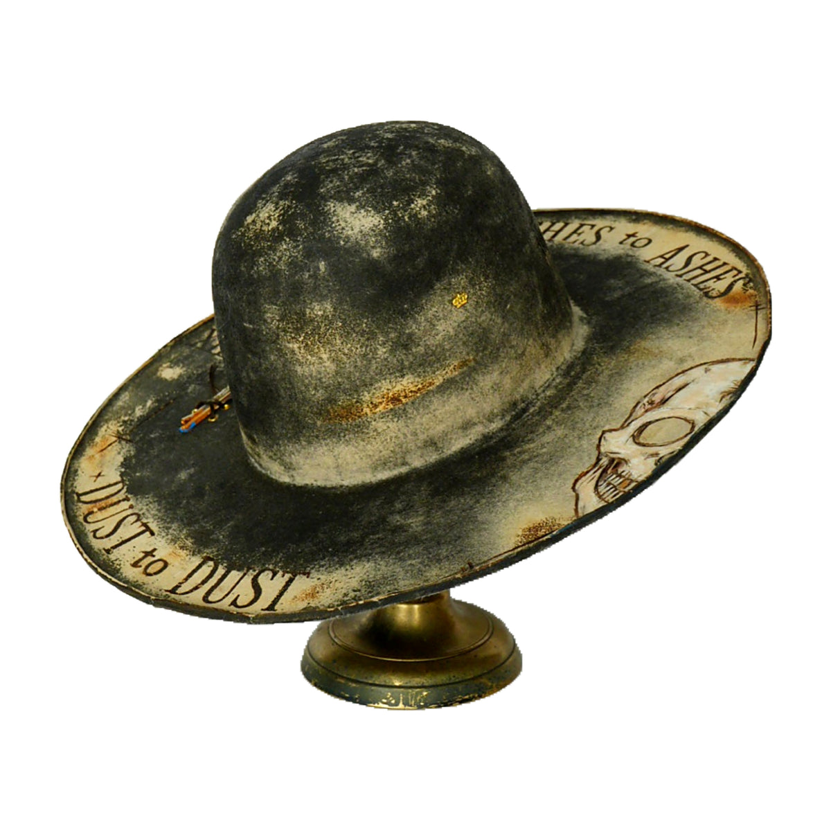 Tombstone Distressed Open Crown Fur Felt Hat