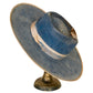 Hollis beaver fur felt hat showing flat brim and bound edge detail
