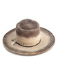 Custom Milagro exterior artwork handcrafted wide brim fur felt hat