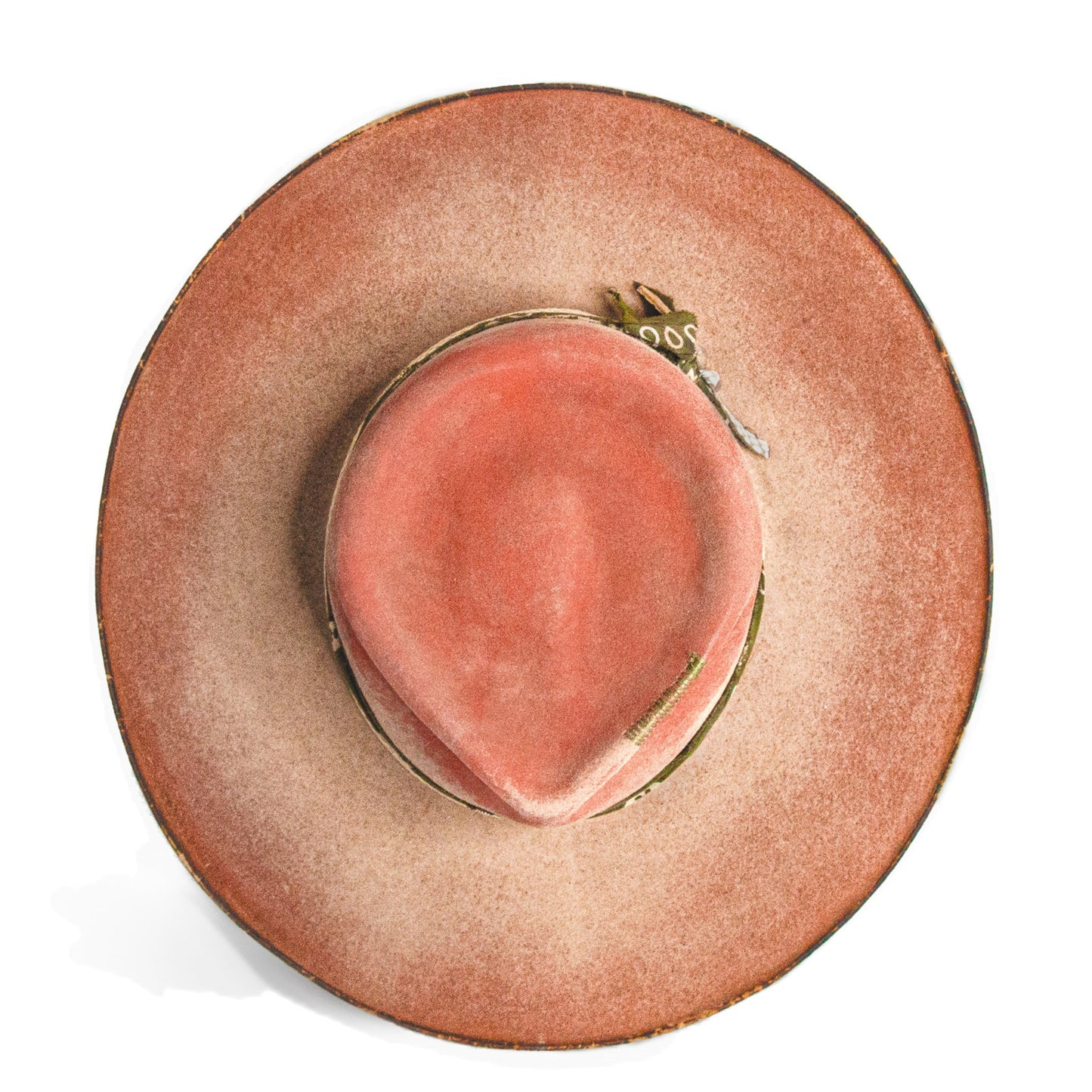 Milagro Hand-Dyed Distressed Wide Brim Fur Felt Hat styled with denim and sun-worn textures